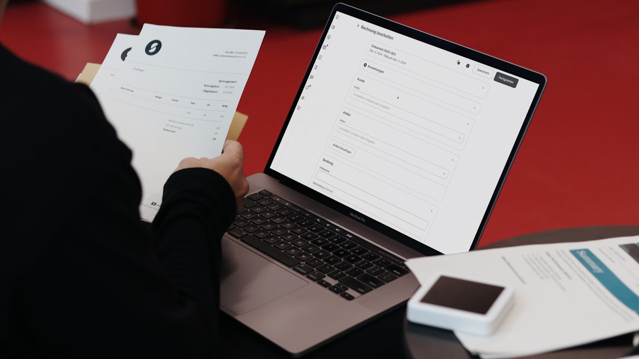 Gestión de facturación y stock en pantalla